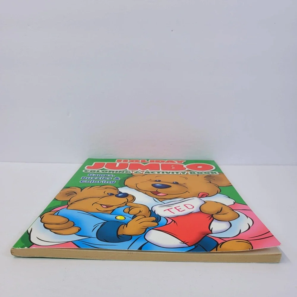 Holiday Jumbo Coloring & Activity Book Games Puzzles Bears 2007 Bendon